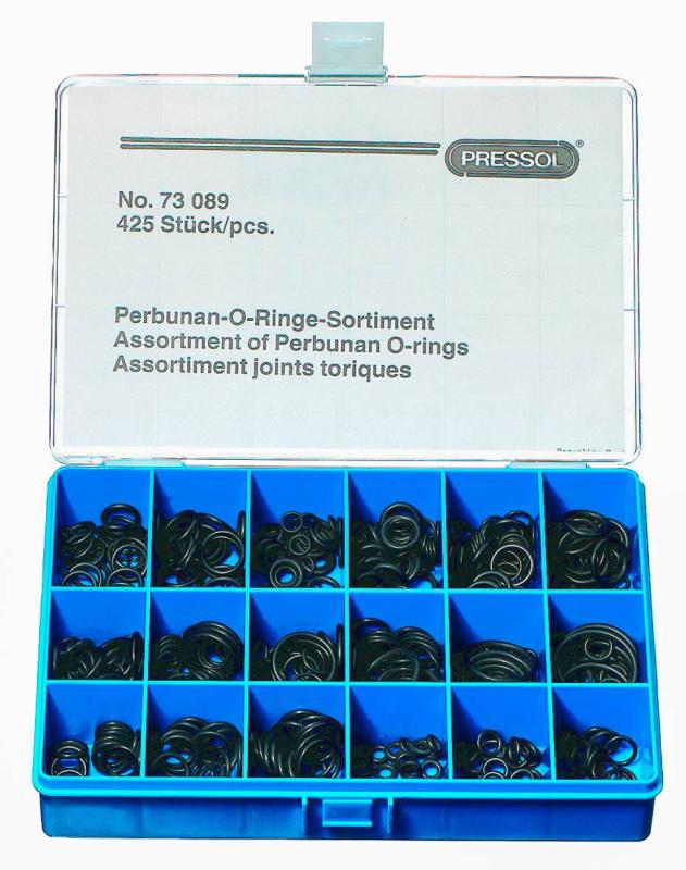 O-Ringsortiment, 425 delar, 3,0 - 30,2mm, Pressol