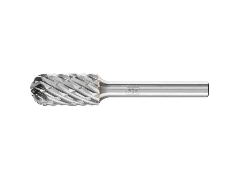 Roterande fil DIN 8033, Cylindrisk form med fullradieände WRC, tandning STEEL (12 x 25 x 65 mm)