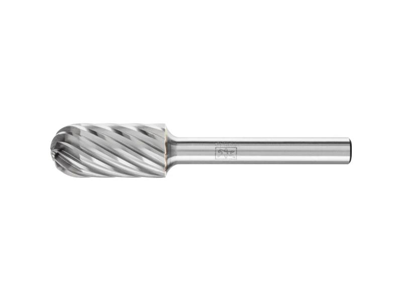 Roterande fil, Cylindrisk form med fullradieände WRC, tandning INOX (12 x 25 x 65 mm)