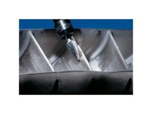 Roterande fil sats 3 filar - Ø 12mm, Skaft Ø 6 mm, tandning 3 PLUS