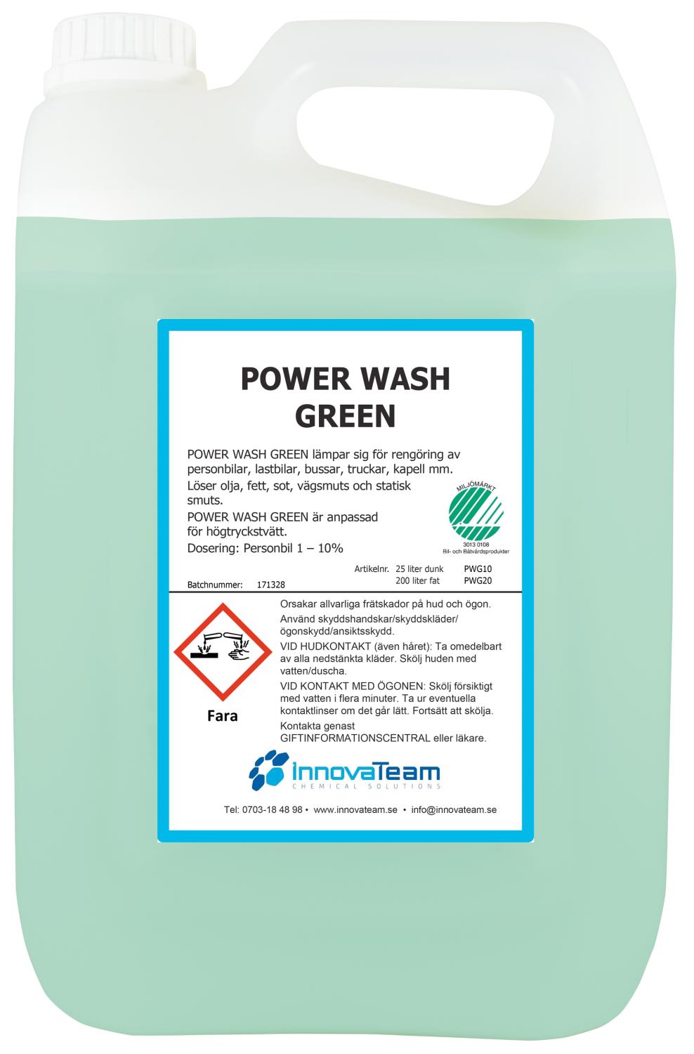 Powerwash Green 5L, Fordonstvätt 5 Liter