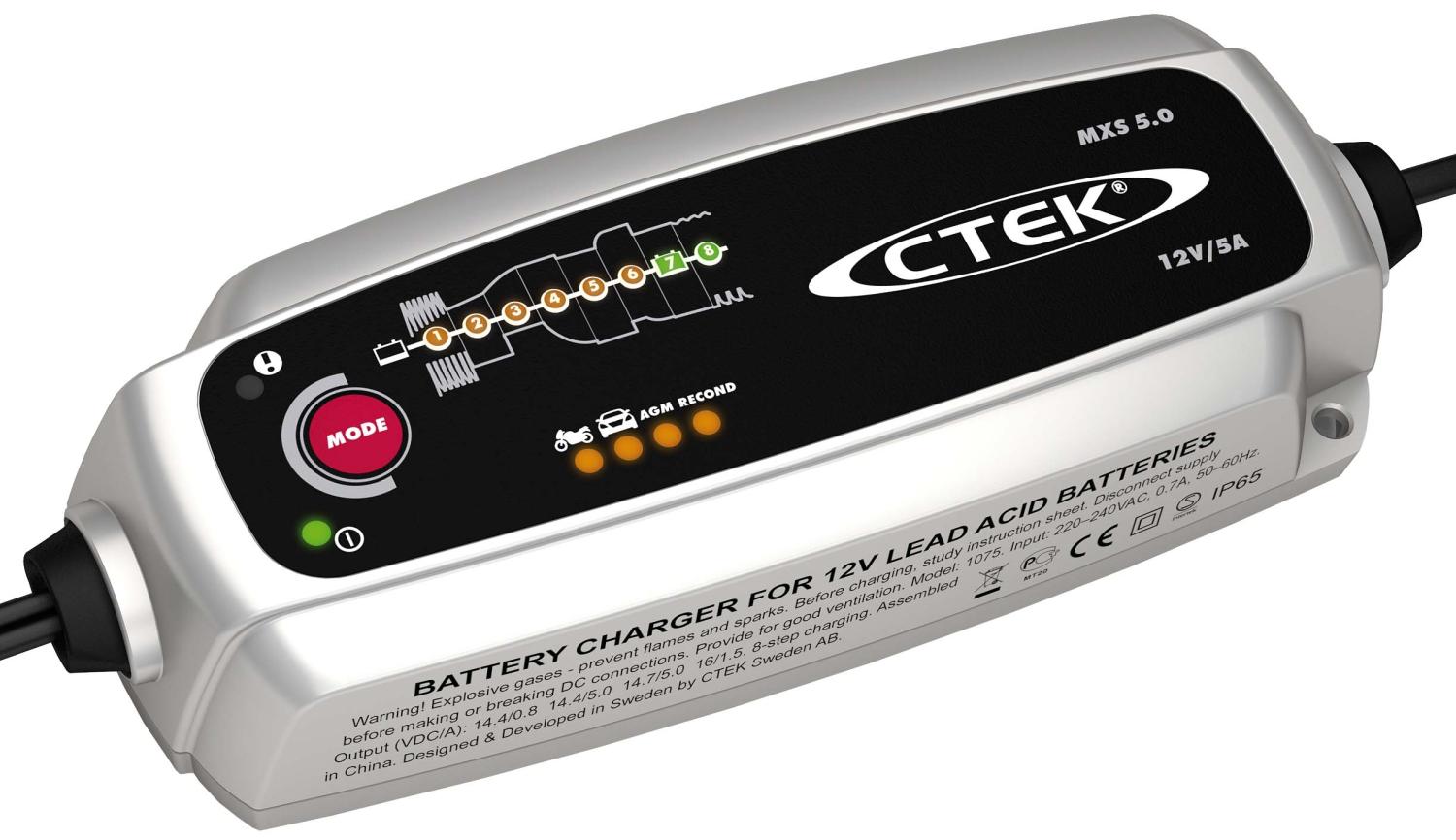 Batteriladdare Mxs 5.0, Ctek, 12 Volt