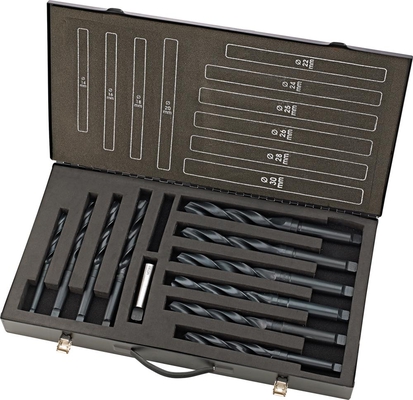 Borrsats HSS, DIN345, typ N, 14-30mm x2mm, valsade med koniskt fäste MK, FORTIS