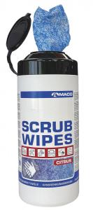 MACO Scrub Wipes Citrus Blå 50 st