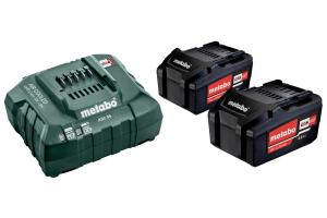Bassats batterier 2st 4.0 Ah + Laddare, Metabo