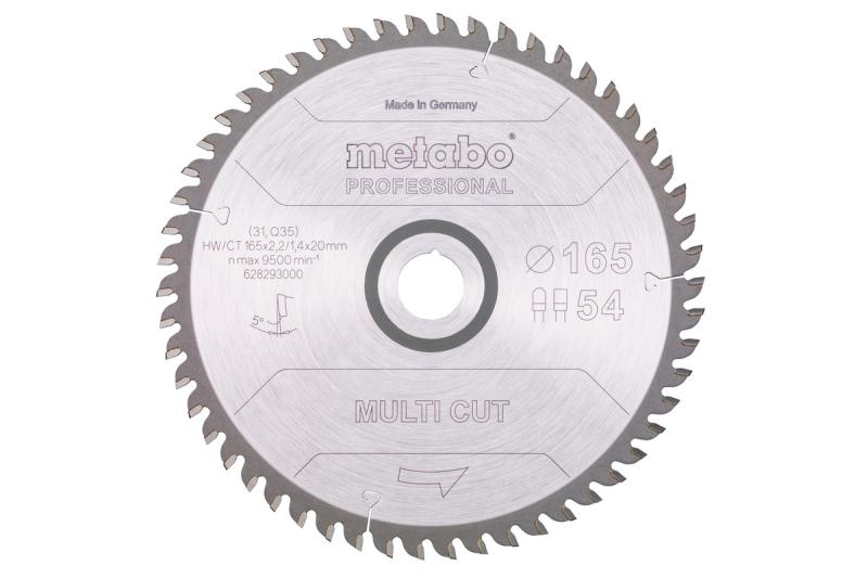 Multicut Prof 165X20 54Fz/Tz 5°