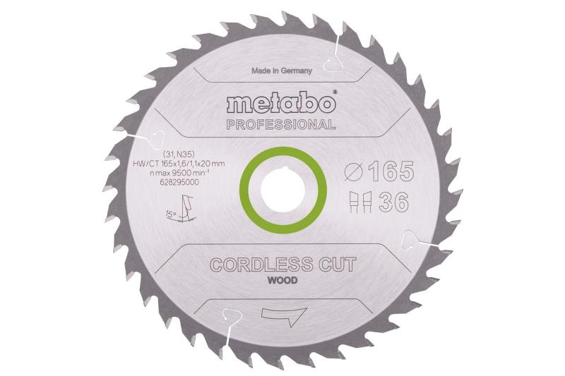 Cordless Cut Prof 165X20 36Wz 15°