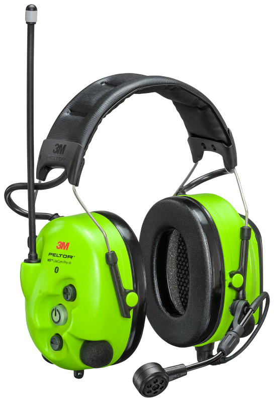 Hörselkåpa 3M Peltor WS LiteCom III Hi-viz Hjässbygel