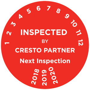 Besiktningsdekal Partner Rund