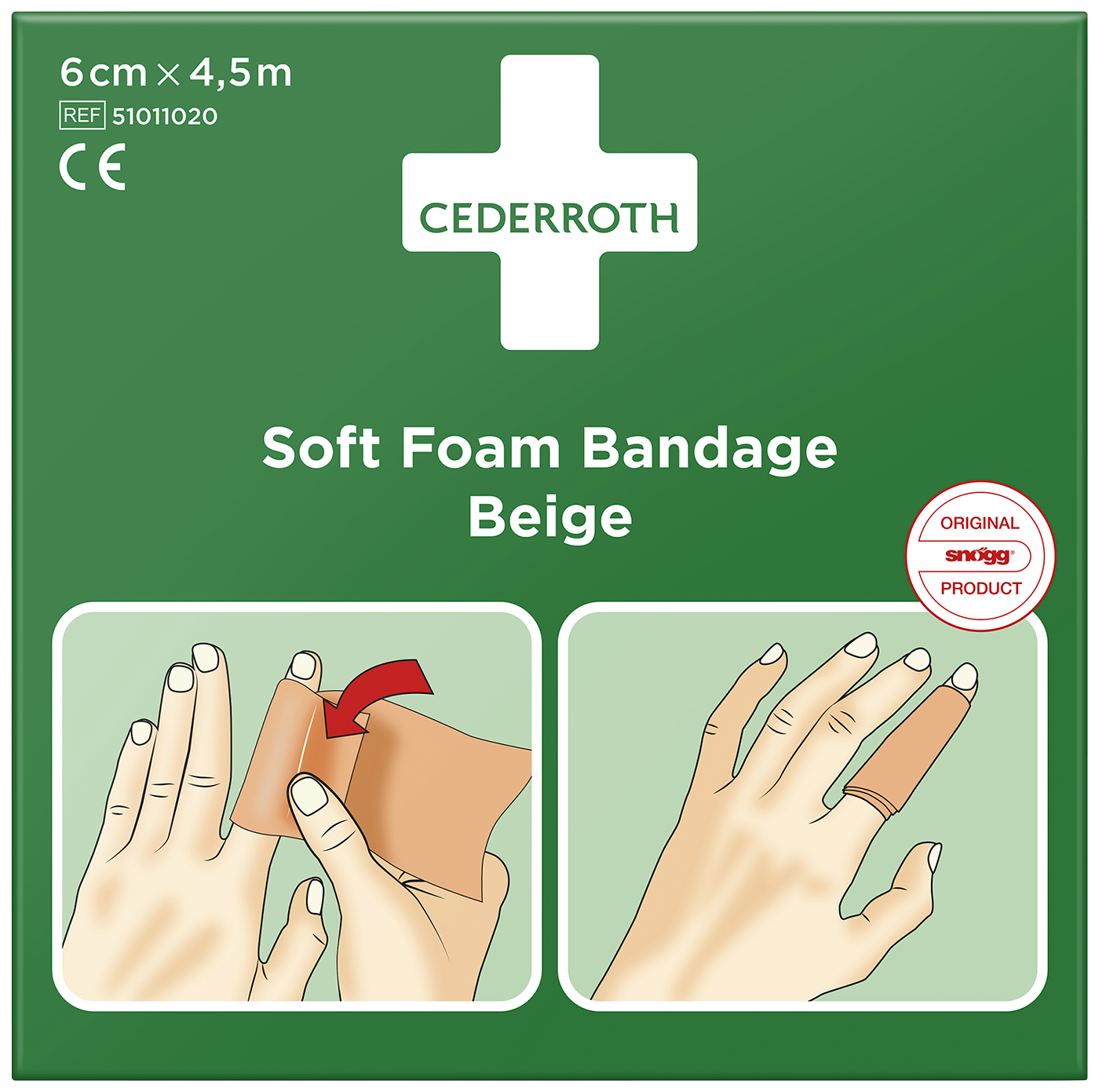 Förband Soft Beige 6cm x 4,5m