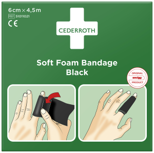 Förband Soft Svart 6cm x 4,5m