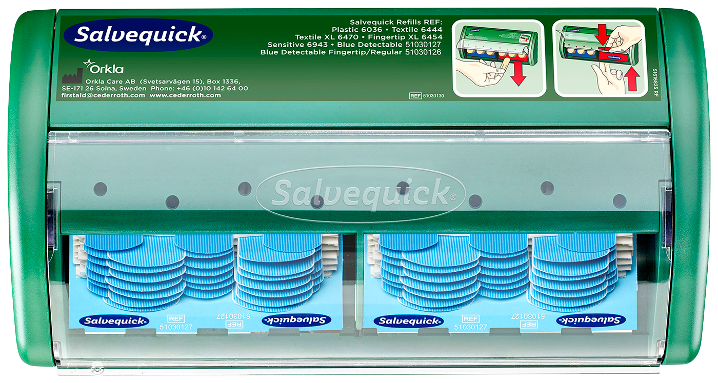 Plåsterautomat Salvequick Blue Detectable 51030130