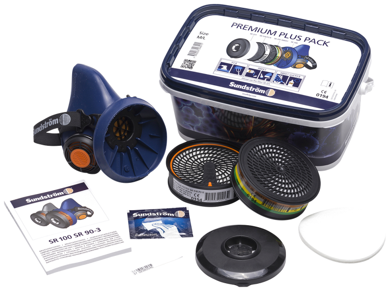 Halvmask Premium Plus Pack