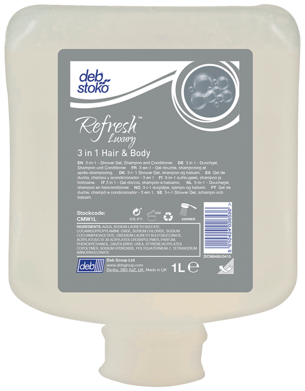 Duschtvål Refresh Hair&Body 1L