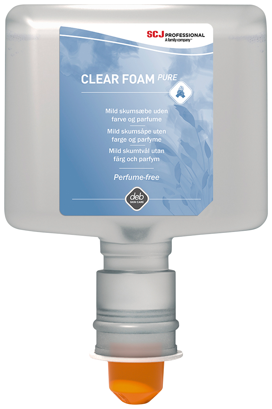 Tvål Skum Clear Foam Pure 1,2L