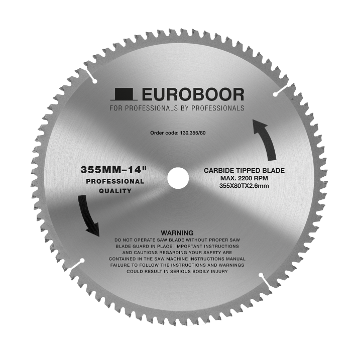 Euroboor Sågklinga Hm  Ø355X25,4Mm 80T