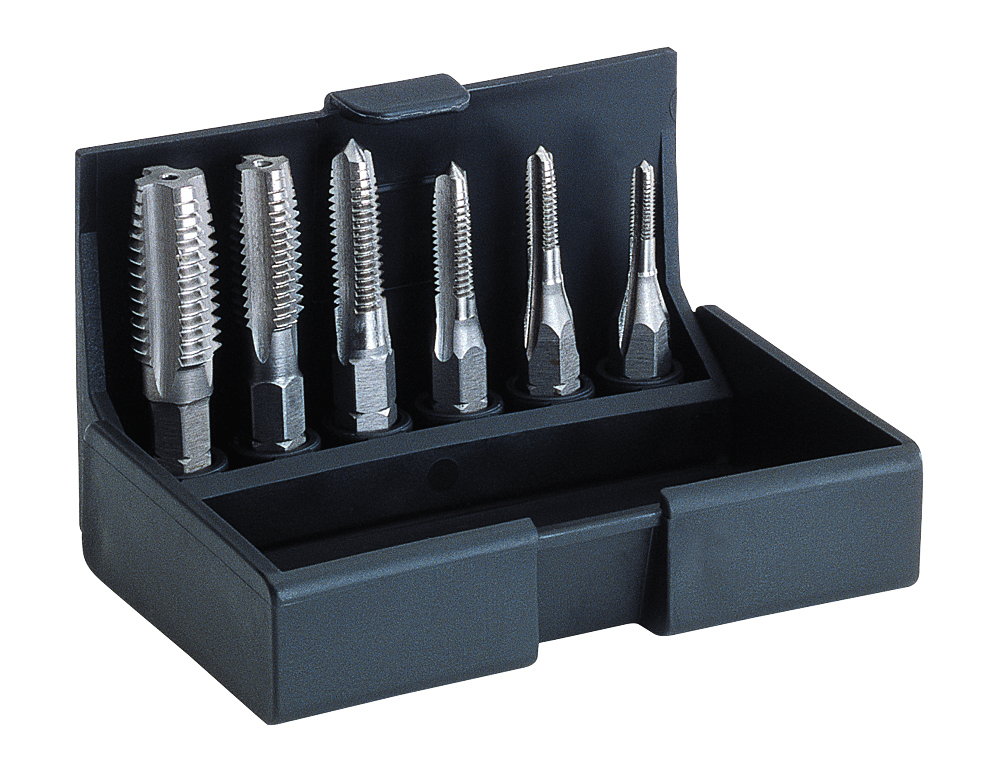 Gängtappsats HSS, M3-M10, rak, sexkantfäste 1/4", VÖLKEL V-Coil