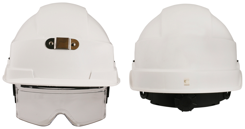 Hjälm Iris 2 Pannlampfäste Vit