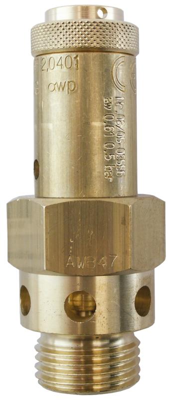 Säkerhetsventil 1/2" 10 Bar