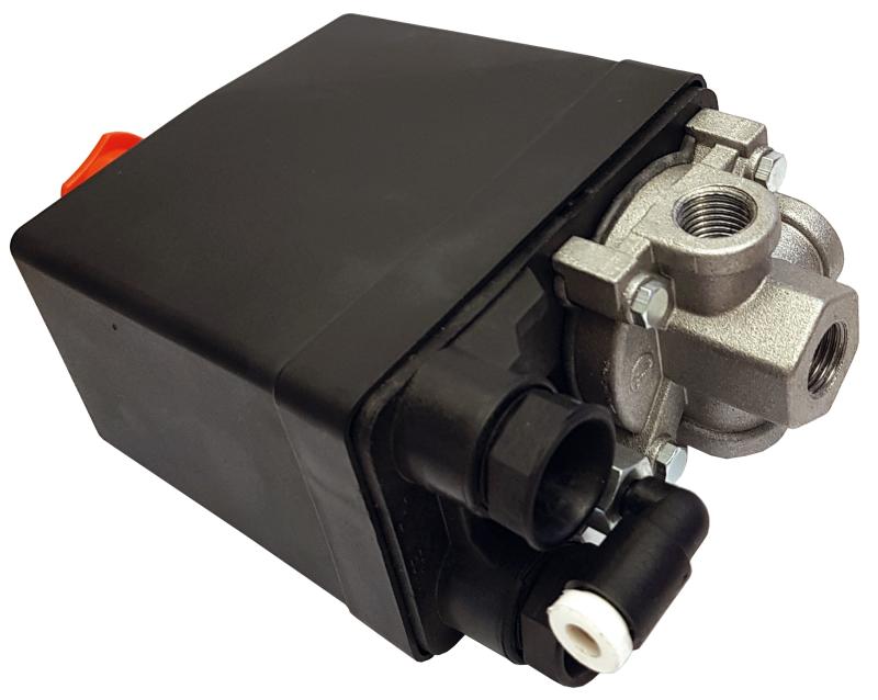 Tryckströmbrytare 3-Fas, 20Amp 12Bar Utan Motorskydd