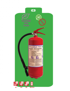 Brandsläckare ABF Skum + Lithium släckare 6L (100% PFAS fri)