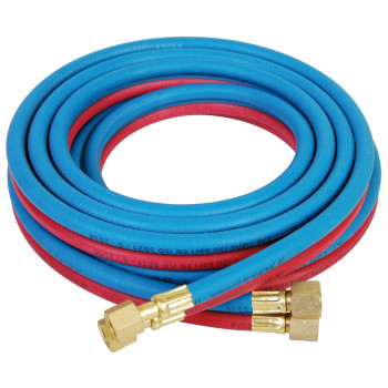 Tvillingslang 5mm, Komplett med kopplingar - 5 meter