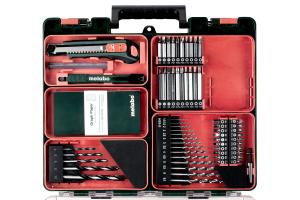 Batteridriven borrskruvdragare PowerMaxx BS 12 Set - inkl. 2st 2ah batteri, laddare, plastlåda, tillbehörssats