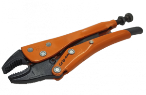 Grip-On Svets/Låstångsset 121, böjda räfflade käftar med avbitare