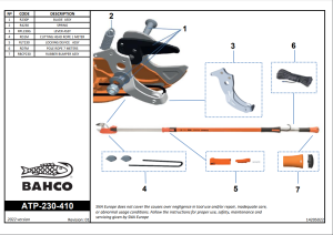 Toppsax på teleskopskaft, 32mm klippkapacitet, Bahco