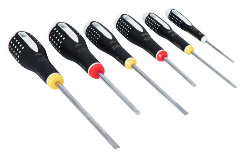 Skruvmejselsats Rostfri Ergo Spår/PH - 6st skruvmejslar