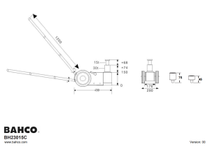 Kompakt hydraulisk domkraft för 15–30 ton, Bahco