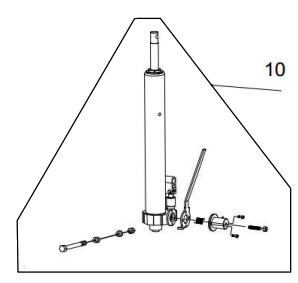 1T kranpump med rörlig bas, Reservdel till BH6FC1000