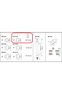 Plastskydd för 80-115mm käftar, Bahco BS15125C
