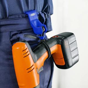 Bältesklämma med verktygslasso