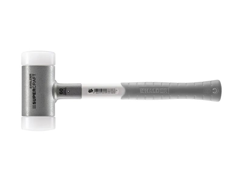 Plasthammarestudsfri huvud 40mm, nylon, trekomponentskaft HALDER