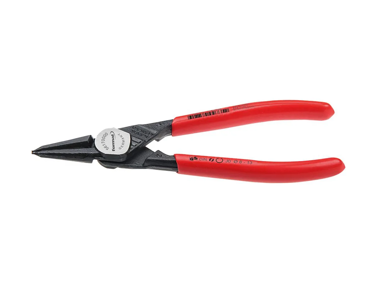 Låsringstång Rak J 3 För Innerringar, 40-100Mm, Huvud Polerat, Handtag Med Plastöverdrag, Format