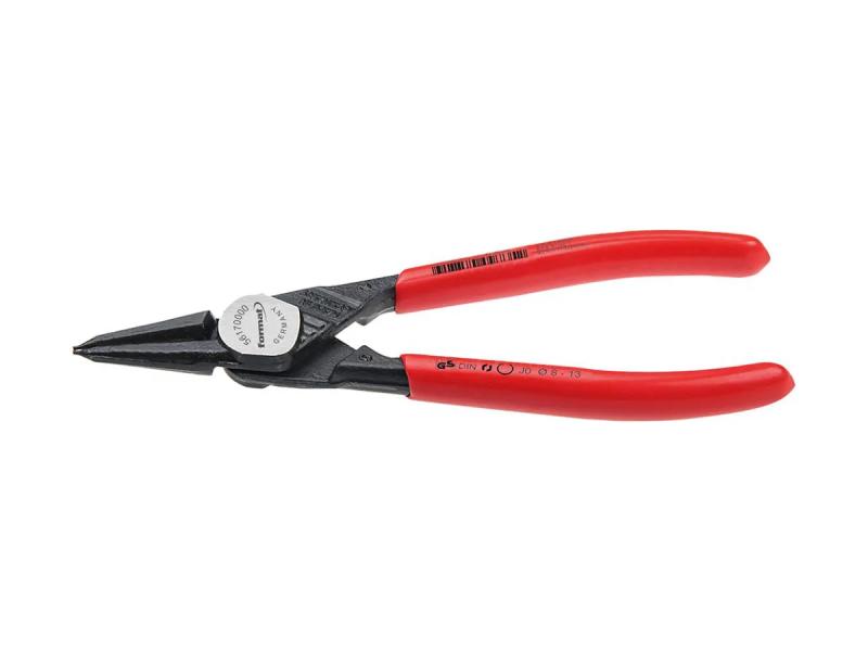 Låsringstång Rak J 3 För Innerringar, 40-100Mm, Huvud Polerat, Handtag Med Plastöverdrag, Format