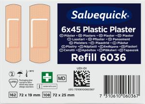 Plåsterrefill Plast Salvequick 6036