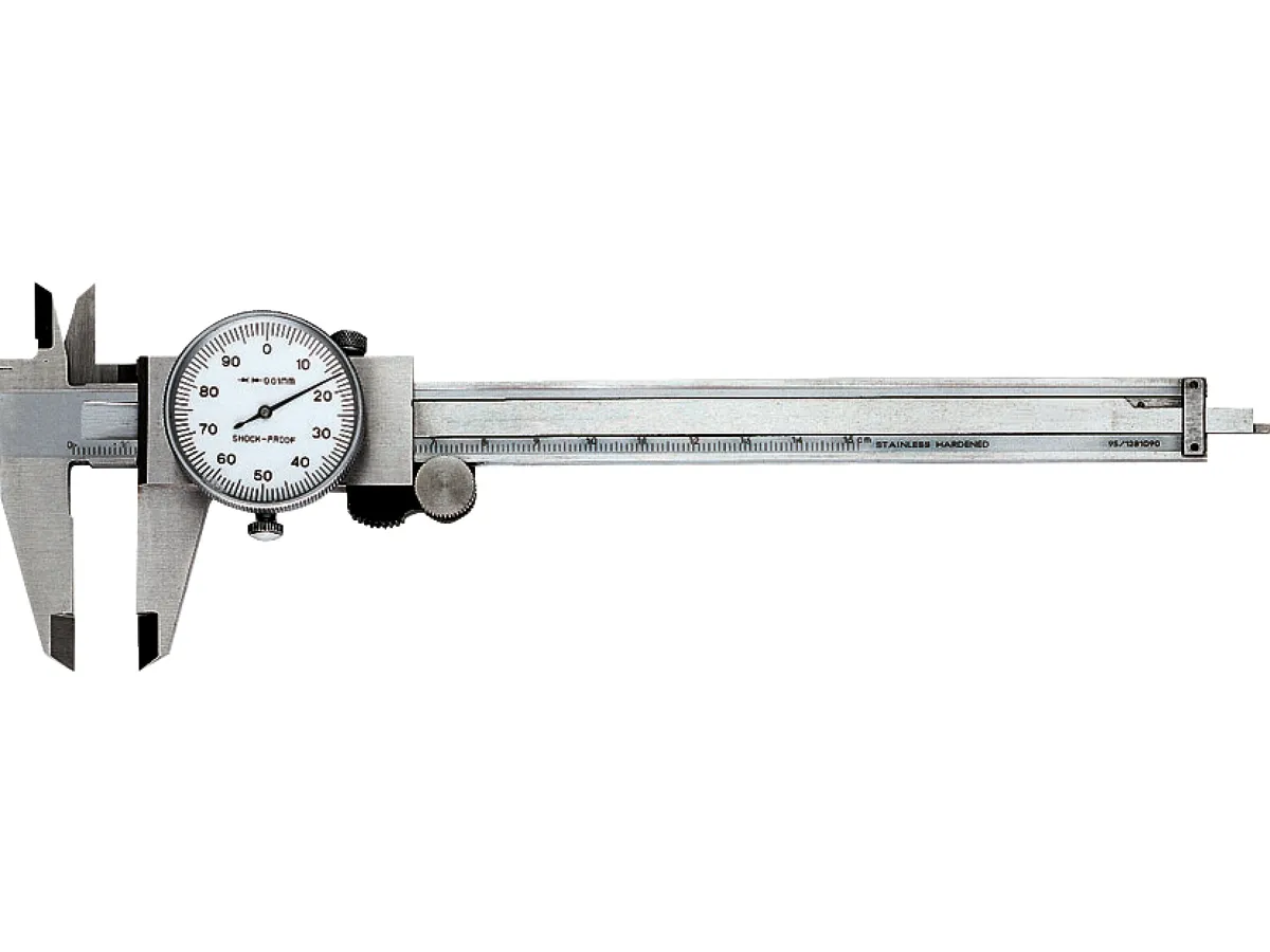 Skjutmått med mätur 150mm med arret.skruv avläsning 0,02mm, PRIMAT