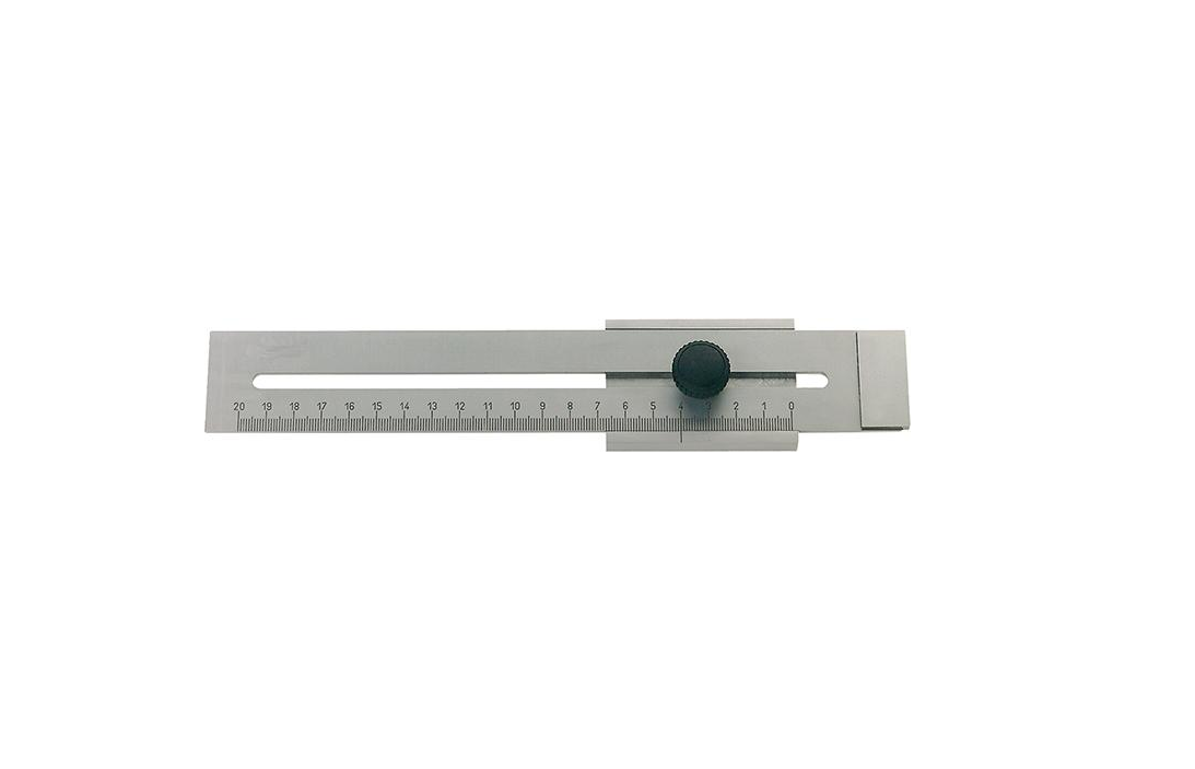 Strykmått 250mm, Platt utförande, Listbredd 40mm