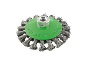 Konformad stålborste, Virad, 115x0,35mm, M14, rostfri, Format