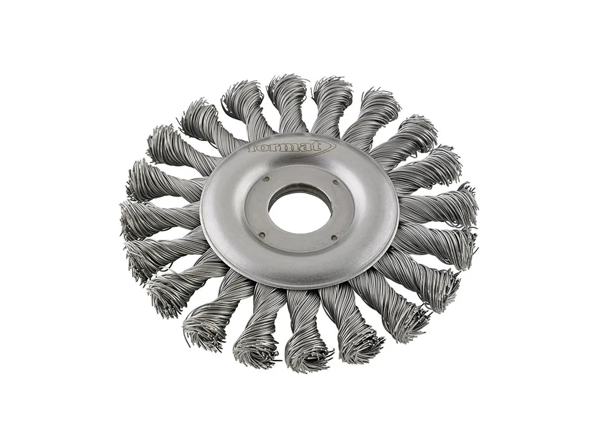 Cirkulärborste, Virad, 115mm, rostfri, Format