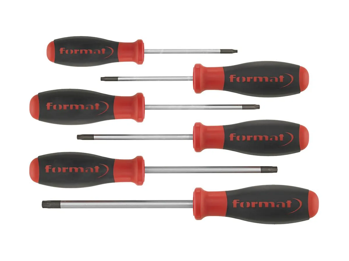 Skruvmejselsats Torx®, 6 Delar, T10-40, Format
