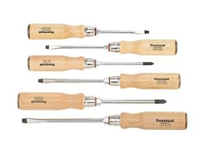 Skruvmejselsats Med Trähandtag Spår 3,5-10Mm + Ph 1+2, Format