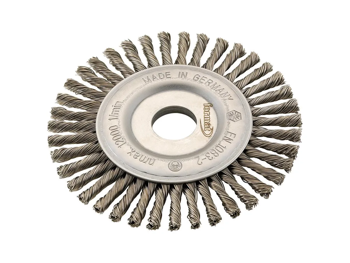 Cirkulärborste smal, Virad, 178mm, ståltråd, Format