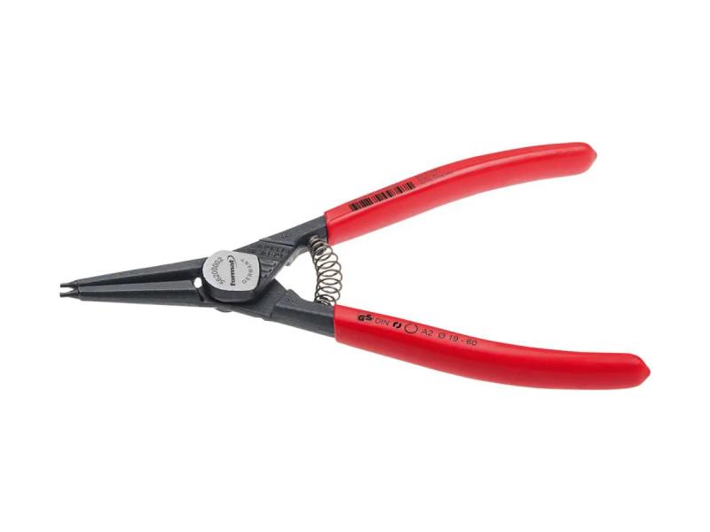 Låsringstång Rak A 3 För Ytterringar, 40-100Mm, Huvud Polerat, Handtag Med Plastöverdrag, Format