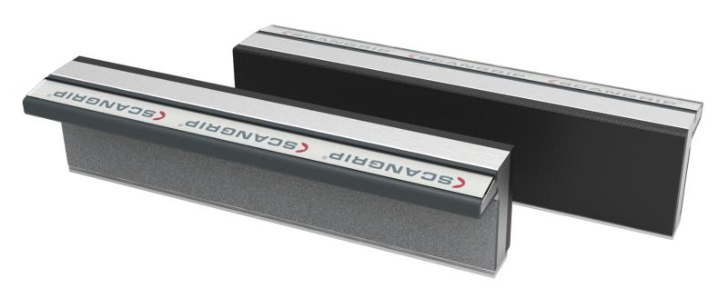 Skyddsbackar Aluminium 150mm, magnetfäste, Scangrip - Med Gummiöverdrag