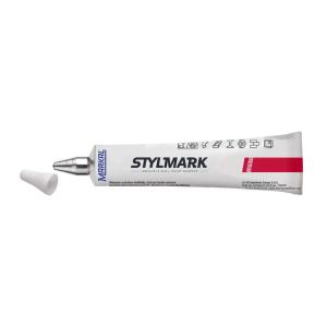 Markeringsstift MARKAL STYLEMARK - Färg: vit, Texttjocklek 3mm