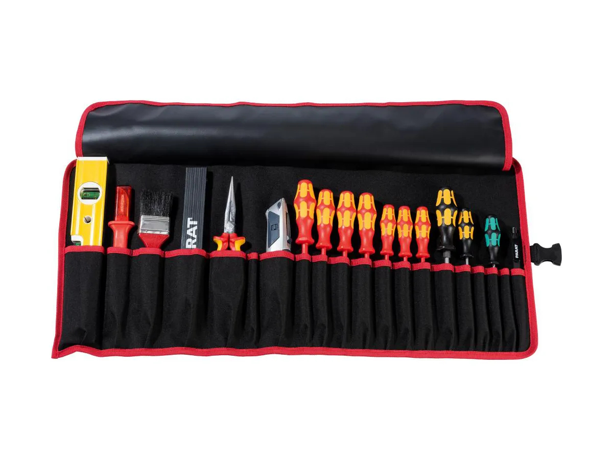 Rullväska, nylon, 20 fack, 740x330mm, Parat