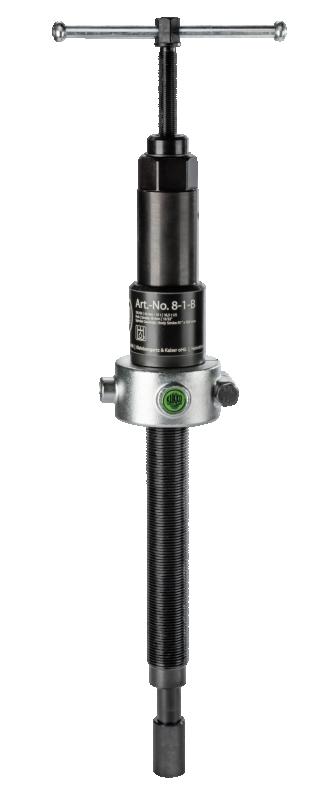 Lång hydraulisk spindel, upp till 15 t dragkraft (gängtappmått )